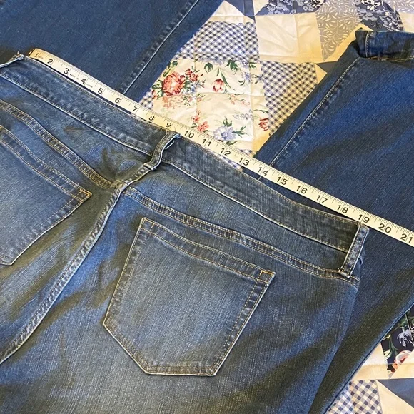 Torrid Button-Fly Blue Jeans - Picture 5 of 7